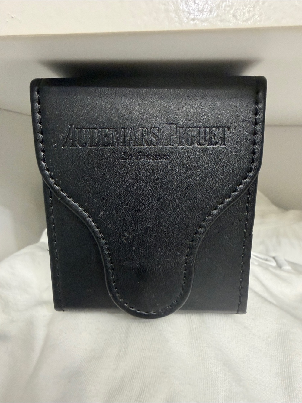 Audemars Piguet Black Leather Fold-Over Watch Case